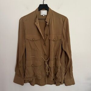 3.1 Phillip Lim Tan Utility Casual Lightweight Camper Jacket Women's 8 EUC $625